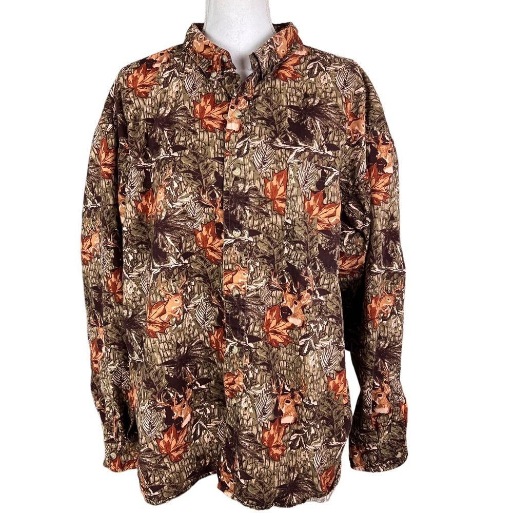 Field Tested by Outdoor Life Button Up Deer Print Camo 2XL Camouflage Buck